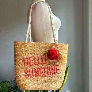 Disney X Junk Food “Hello Sunshine” Straw Bag